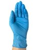 Rękawiczki nitrylowe niebieskie - S