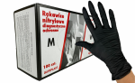 Rękawiczki nitrylowe czarne - M