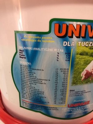 UNIVIT dla tuczników 4kg 