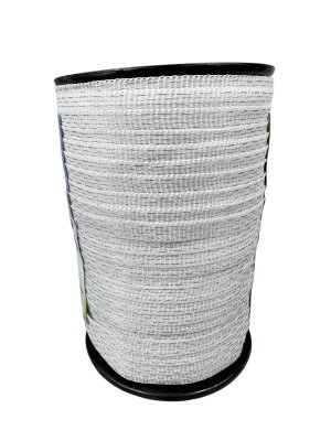 Taśma CLASSIC 200m, 10mm, biała do pastucha