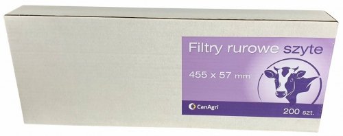 Filtry rurowe do mleka, 455 x 57 mm, 200 szt.