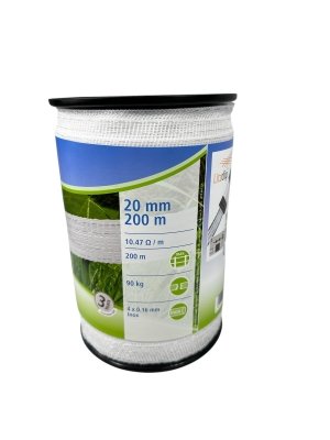  Taśma Basic 20mm 200m biała