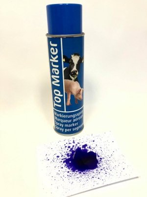 Spray do znakowania zwierząt, TopMarker 500ml, niebieski