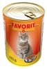 Puszka 415g Favorit Kot z drobiem 