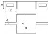 Obejma pośrednia 40x60 czarny - 25 sztuk