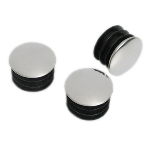 Zaślepka okrągła z blaszką chromowaną 40mm ść1,2- 100 sztuk