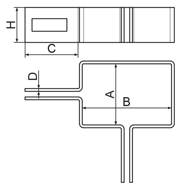 Obejma narożnikowa 40x60mm ocynkowana - 1 sztuka