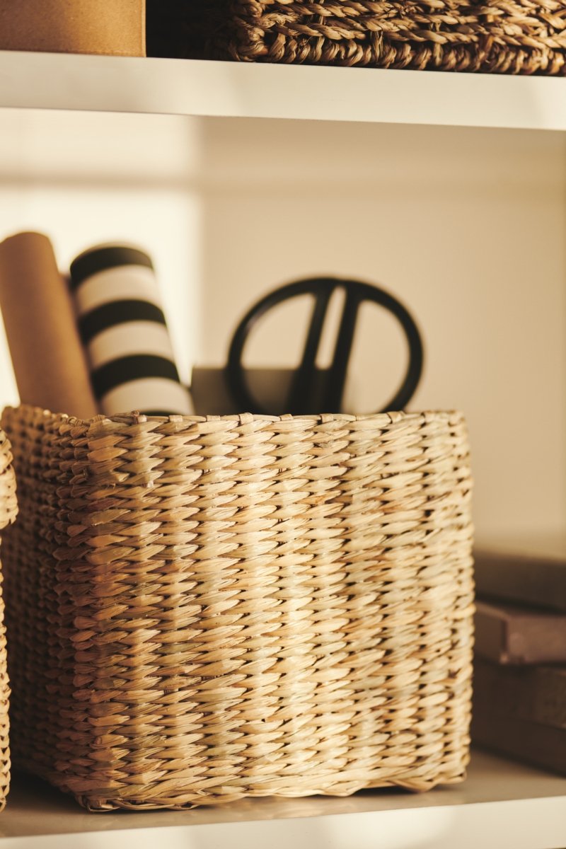 Organizer, koszyk naturalny Stig - M - trawa morska