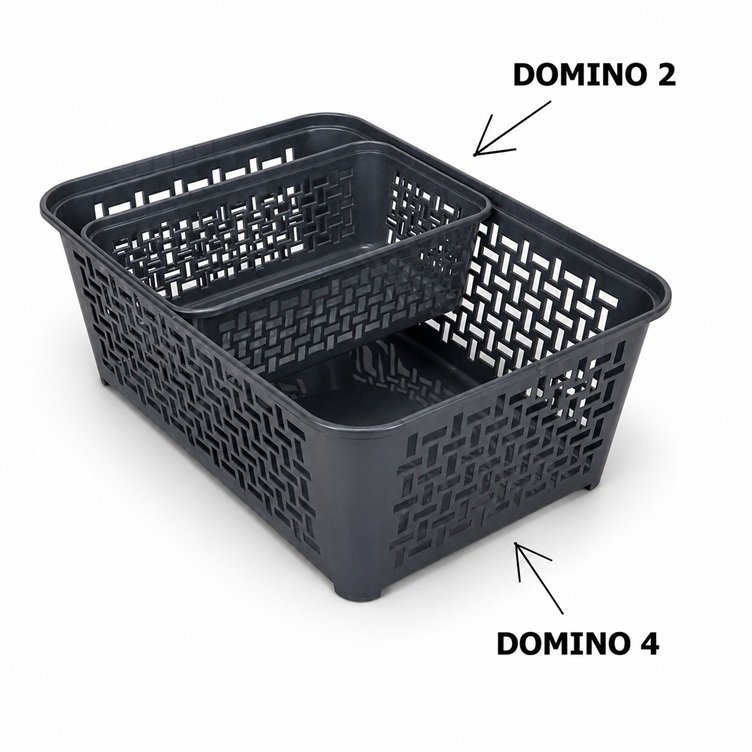 Koszyczek DOMINO 2 pojemnik organizer do przechowywania