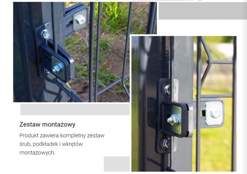 Uniwersalny uchwyt z tworzywa UUT do paneli grafit - 1 sztuka
