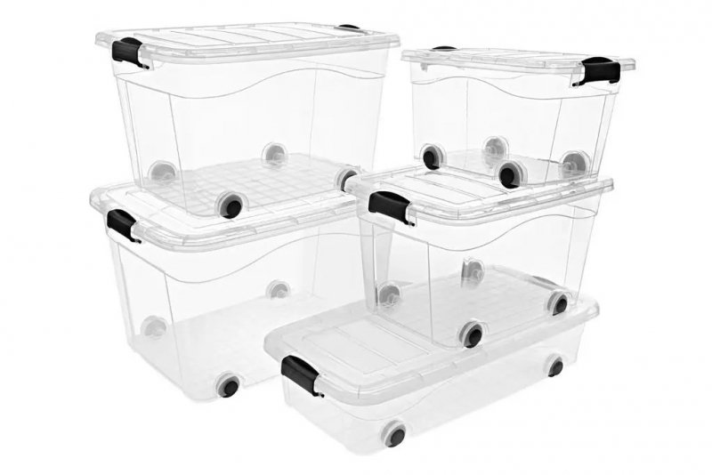 Pojemnik Roller Box z pokrywą 100L - 2 sztuki