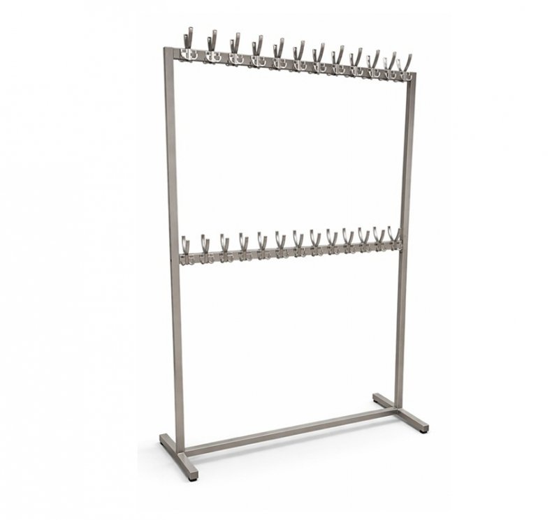 Stojaki szatniowe dwupoziomowe 5 szt. –  480 uchwytów 