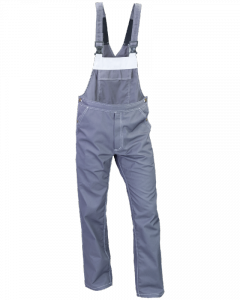 Ogrodniczki TOP popiel-biały