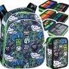 ZESTAW 2 el. Tornister Plecak CoolPack TURTLE  25 L potworki, MONSTER TEAM (F015824SET2CZ)