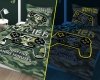 Pościel świecąca w ciemności GAMER PADY MORO 160 x 200 cm (3578A)