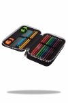 Piórnik CoolPack dwukomorowy z wyposażeniem JUMPER 2 dinozaury, DINO ADVENTURE (F066705)