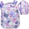 ZESTAW 5 el. Tornister Plecak CoolPack TURTLE  25 L króliczki, WHITE BUNNY (F015833SET5CZ)