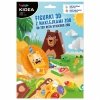 Figurki 3D z naklejkami ZOO Kidea (F3DNZOKA)
