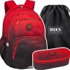 ZESTAW 3 el. Plecak CoolPack PICK  23 L czerwone ombre, GRADIENT CRANBERRY (F099756SET3CZ)