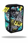 Piórnik CoolPack potrójny z wyposażeniem JUMPER 3 piłka nożna, GOAL TIME (F067701)