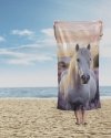 Ręcznik kąpielowy 70x140 HORSES KOŃ SIWEK Konik (WZ.87)