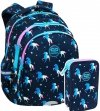 ZESTAW 2 el. Plecak wczesnoszkolny CoolPack JERRY 21 L jednorożce, BLUE UNICORN (F029670SET2CZ)