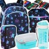 ZESTAW 5 el. Tornister Plecak CoolPack TURTLE  25 L gwiazdy, STAR NIGHT (F015830SET5CZ)