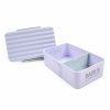 Zestaw bidon 600 ml i śniadaniówka BackUP fioletowy (BB6C39+SB6C39)