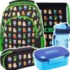 ZESTAW 5 el. Plecak wczesnoszkolny 19 L MINECRAFT Characters (502021200SET5CZ)
