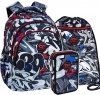 ZESTAW 3 el. Plecak wczesnoszkolny CoolPack JERRY 21 L graffiti, STREET ART (F029706SET3CZ)