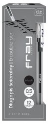Długopis pióro wymazywalne FRAY CLEAR czarny wkład (49920)