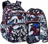 ZESTAW 3 el. Plecak CoolPack PICK  23 L graffiti, STREET ART (F099706SET3CZ)