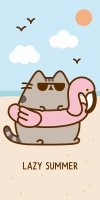 Ręcznik plażowy kąpielowy PUSHEEN kot kotek 70 x 140 cm (PTC224061)
