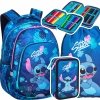 ZESTAW 3 el. Plecak szkolny CoolPack PRIME 19 L  STITCH (F025780SET3CZ)