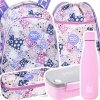 ZESTAW 5 el. Tornister Plecak CoolPack TURTLE  25 L króliczki, WHITE BUNNY (F015833SET5CZ)