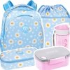 ZESTAW 5 el. Tornister Plecak CoolPack TURTLE  25 L stokrotki, DAISY SUN (F015834SET5CZ)