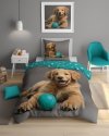Pościel bawełniana DOGS Piesek 140 x 200 cm komplet pościeli (5151A)
