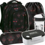 ZESTAW 5 el. Plecak wczesnoszkolny BackUP 24 L ROBOTY RED (PLB6R45SET5CZ)