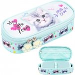 Piórnik szkolny saszetka ST.RIGHT My Little Friend MINT KITTY Kotek PC1 (68739)