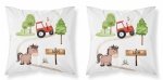 Poszewka na poduszkę MAYA MOO Farma TRAKTOR 40 x 40 cm czerwona (PSBA_06A)