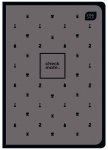 Zeszyt A5 w kratkę 80 kartki Soft Touch CHESS mix (13966)