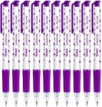 10x Długopis automatyczny w gwiazdki TOMA, fioletowy (TO-069SET10CZ)
