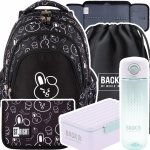 ZESTAW 5 el. Plecak szkolny młodzieżowy ST.RIGHT K-pop Cooky, CLEVER BUNNY BP6 (65554SET5CZ)