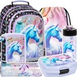 ZESTAW 6 el. Plecak szkolny UNICORN Jednorożec (PL15BJR15SET6CZ)