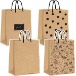 4x Torebka KRAFT GOLD Jumbo na prezent Interdruk (03868x4)