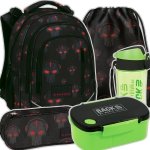 ZESTAW 5 el. Plecak wczesnoszkolny BackUP 24 L ROBOTY RED (PLB6R45SET5CZ)