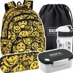ZESTAW 5 el. Plecak CoolPack PICK  23 L emotikony, BE HAPPY (F099808SET5CZ)
