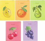 5x Zeszyt A5 16 kartek w kratkę HAPPY FRUITS (400181854SET5CZ)