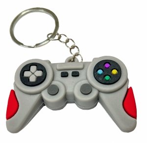 Brelok do kluczy breloczek zawieszka GAME PAD Szary (903187)