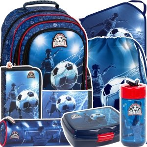ZESTAW 8 el. Plecak szkolny FOOTBALL Piłka nożna (PL15BPI19SET8CZ)